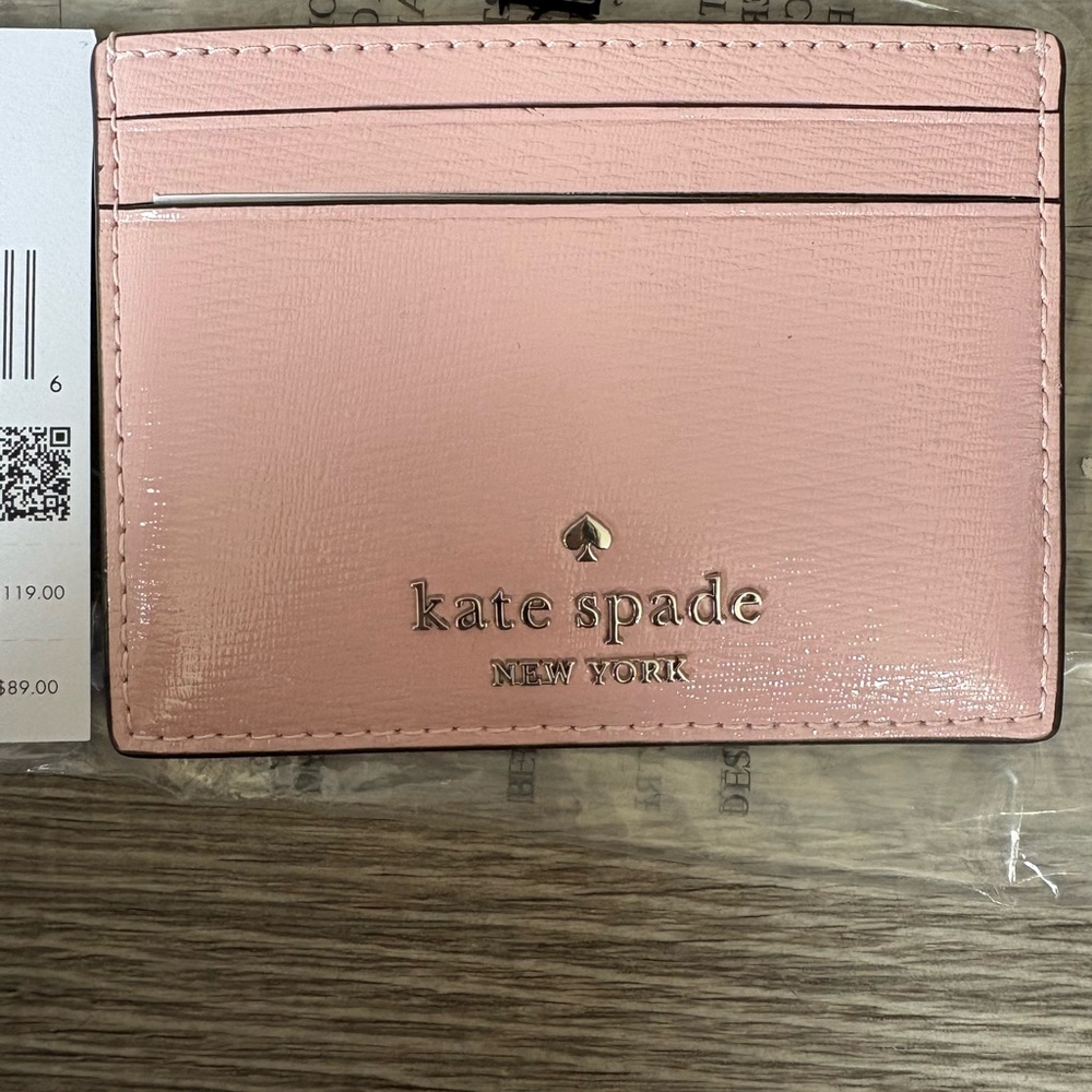 Bundle Kate Spade Black wallet and NWT Pink Card Holder - Picture 4 of 11
